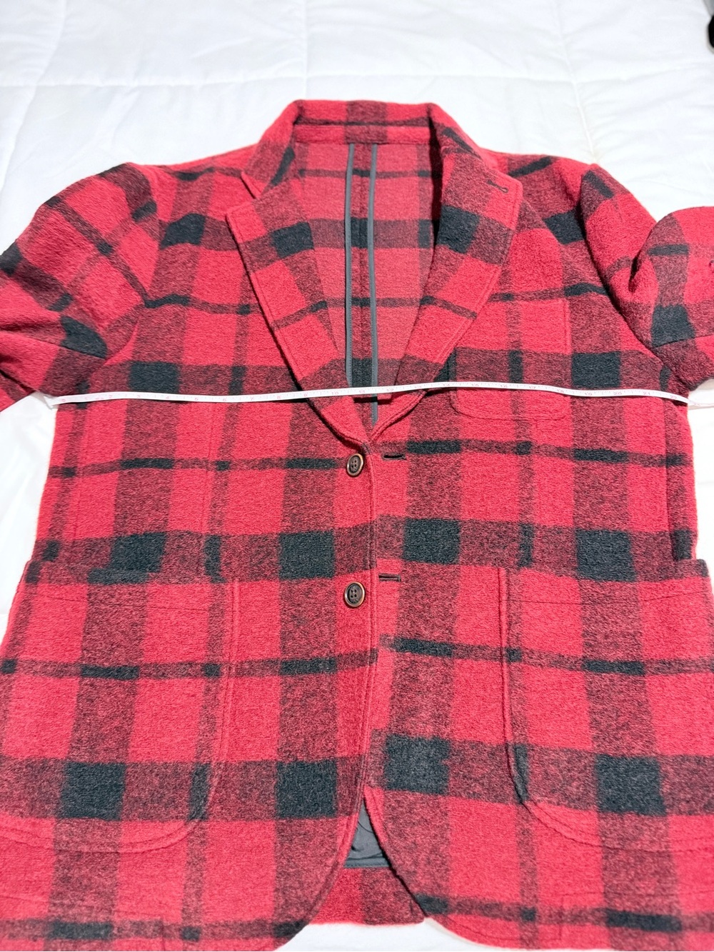 Brooks Brothers Red and Black Plaid Blazer